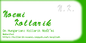 noemi kollarik business card